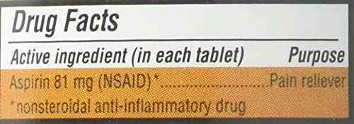 PHARBEST Aspirin 81mg - 1000 Tablets