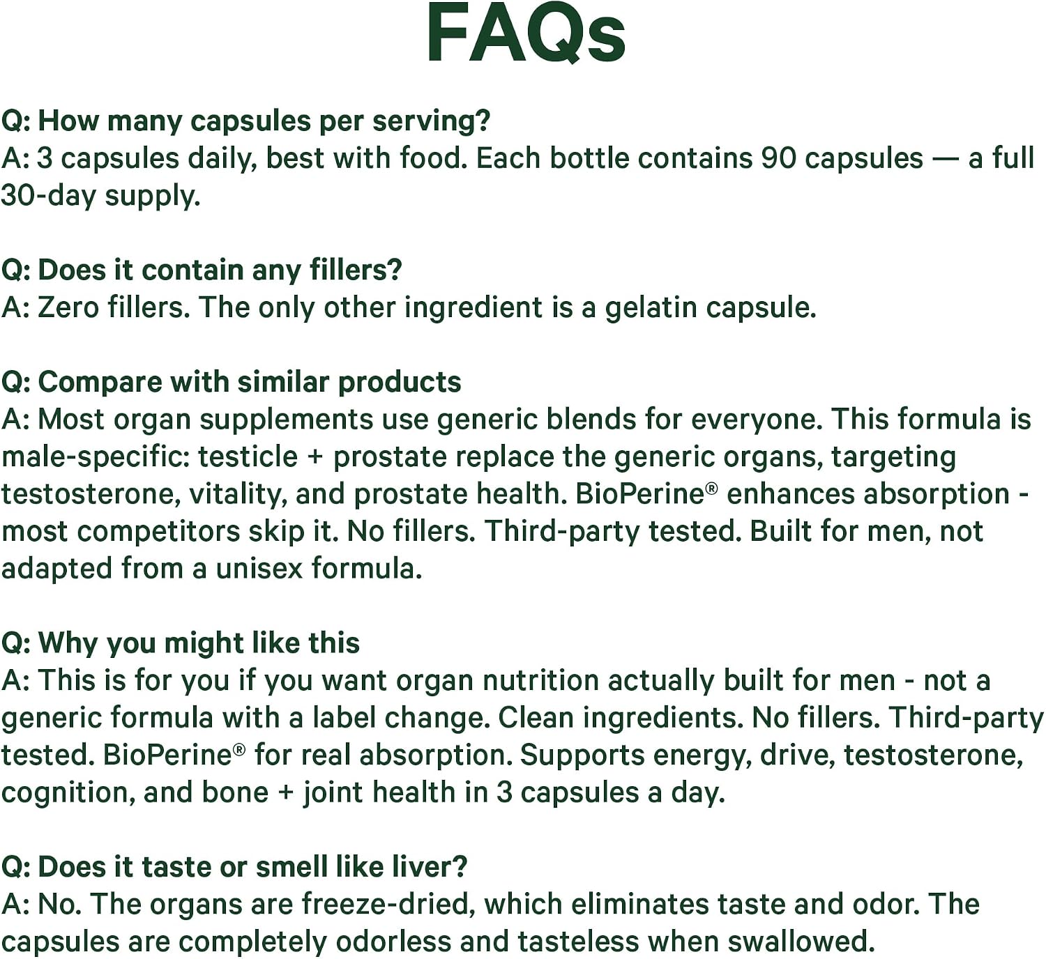 Pink Stork Men's Beef Organ Complex, Bioavailable Superfoods, 30 Servings | Grass-Fed, Grass-Finished Beef Liver, Testicle, Prostate + Bone Marrow | Supports Energy, Vitality + Men's Health - PrimeBioHealth - canada supplements