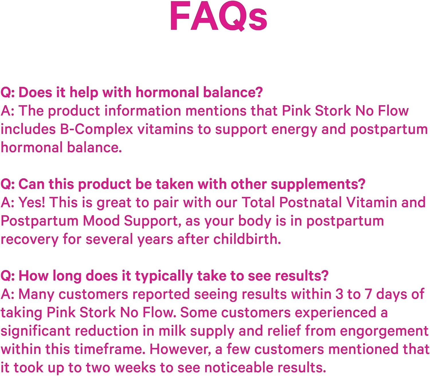 Pink Stork No Flow: Dry Up Breast Milk Supply with Sage, Parsley, and B Vitamins, Postpartum Essentials for Women to Stop Breastfeeding and Decrease Milk Production, 60 Capsules - PrimeBioHealth - canada supplements