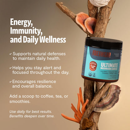 Premium Organic Mushroom Coffee – 12:1 Fruiting Body Extract – 29% Beta-Glucans – Smooth Tasting, 3rd-Party Tested for Clean Energy, No Jitters, Focus, Immune Support (15 Servings) - PrimeBioHealth - canada supplements