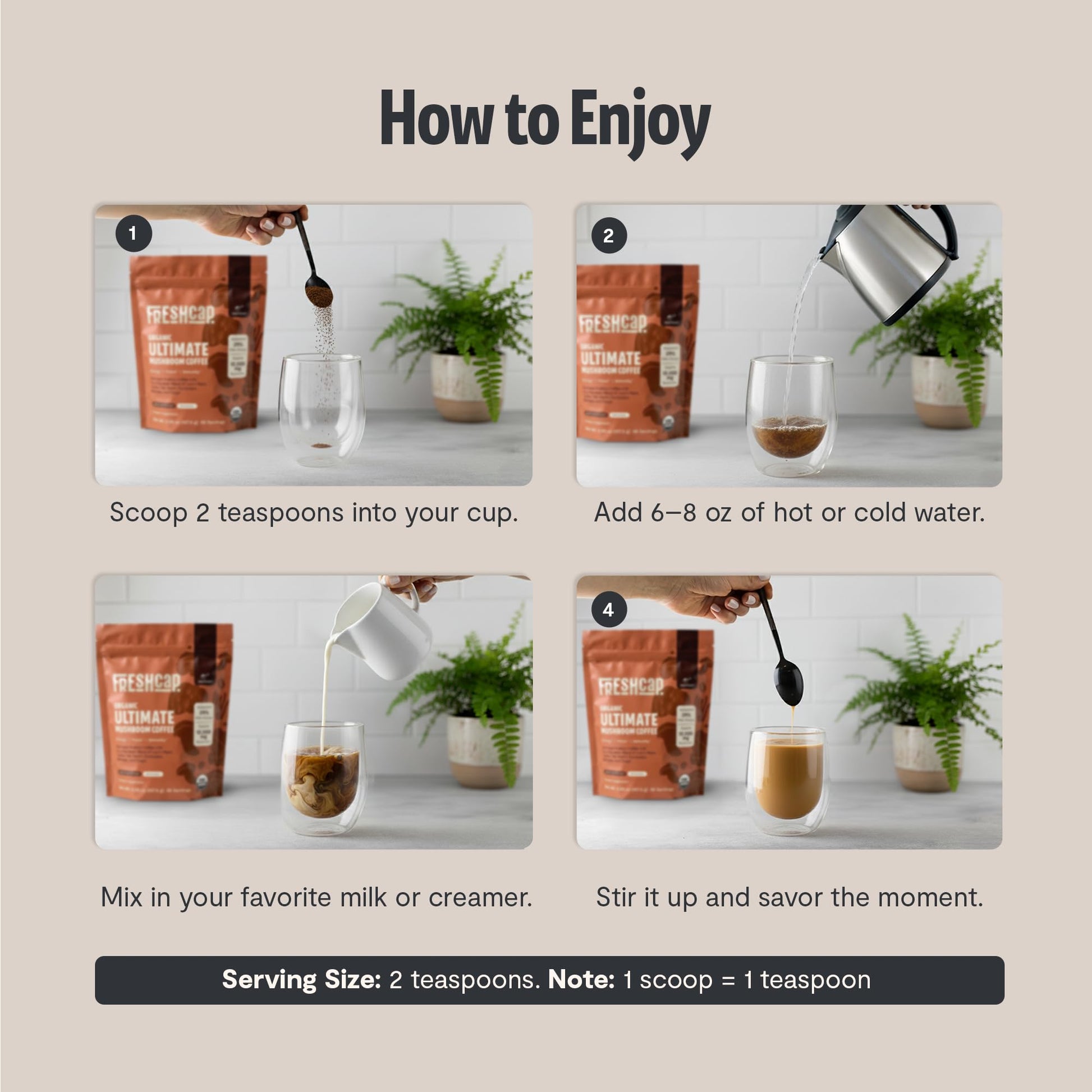 Premium Organic Mushroom Coffee – 12:1 Fruiting Body Extract – 29% Beta-Glucans – Smooth Tasting, 3rd-Party Tested for Clean Energy, No Jitters, Focus, Immune Support (15 Servings) - PrimeBioHealth - canada supplements