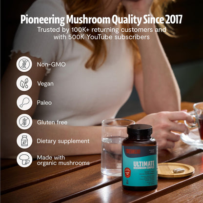 Premium Organic Mushroom Coffee – 12:1 Fruiting Body Extract – 29% Beta-Glucans – Smooth Tasting, 3rd-Party Tested for Clean Energy, No Jitters, Focus, Immune Support (15 Servings) - PrimeBioHealth - canada supplements