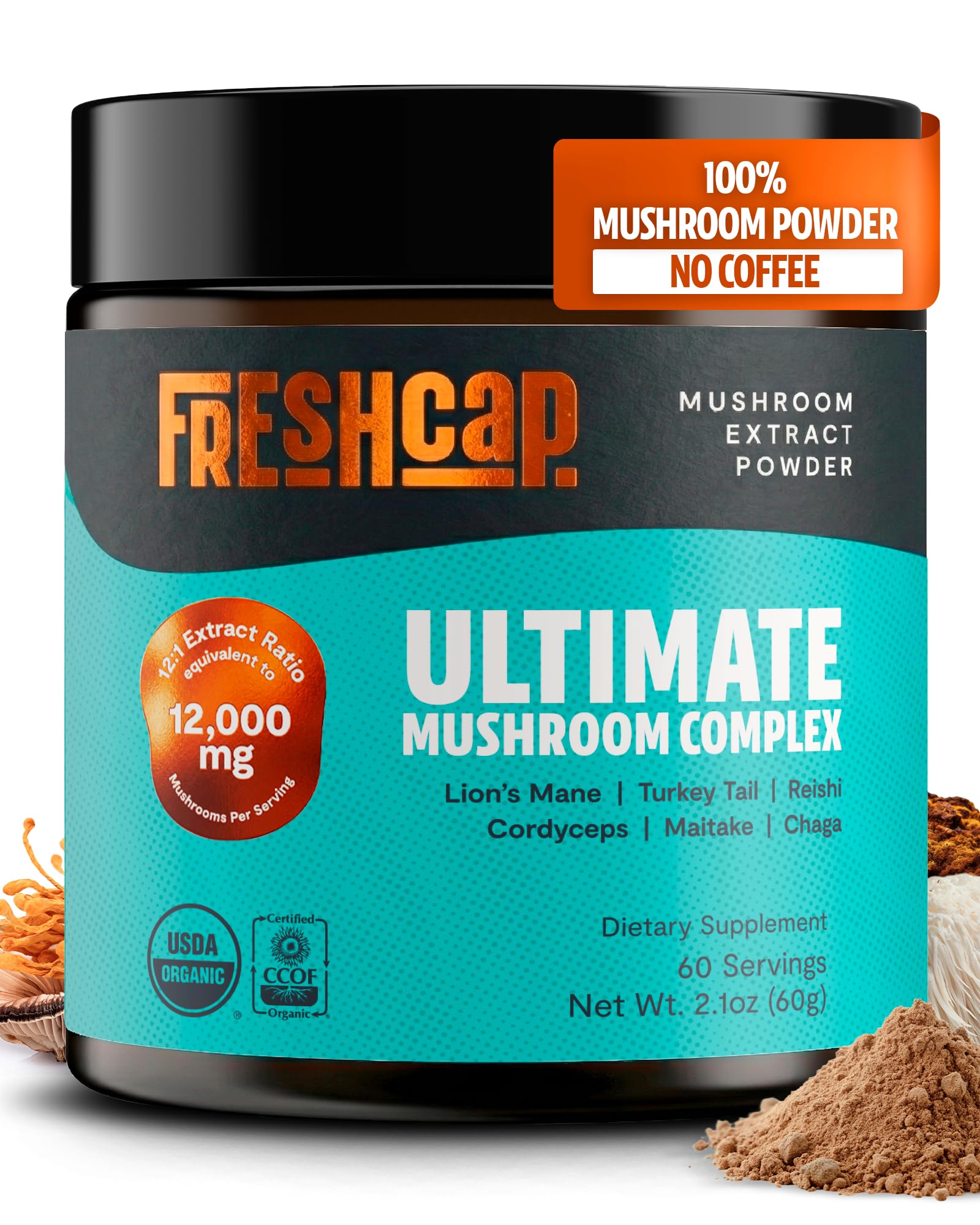 Premium Organic Mushroom Coffee – 12:1 Fruiting Body Extract – 29% Beta-Glucans – Smooth Tasting, 3rd-Party Tested for Clean Energy, No Jitters, Focus, Immune Support (15 Servings) - PrimeBioHealth - canada supplements
