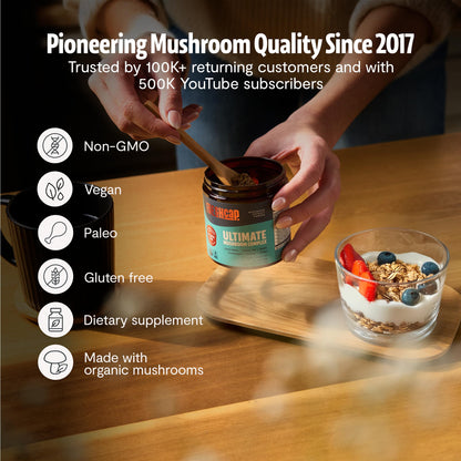 Premium Organic Mushroom Coffee – 12:1 Fruiting Body Extract – 29% Beta-Glucans – Smooth Tasting, 3rd-Party Tested for Clean Energy, No Jitters, Focus, Immune Support (15 Servings) - PrimeBioHealth - canada supplements