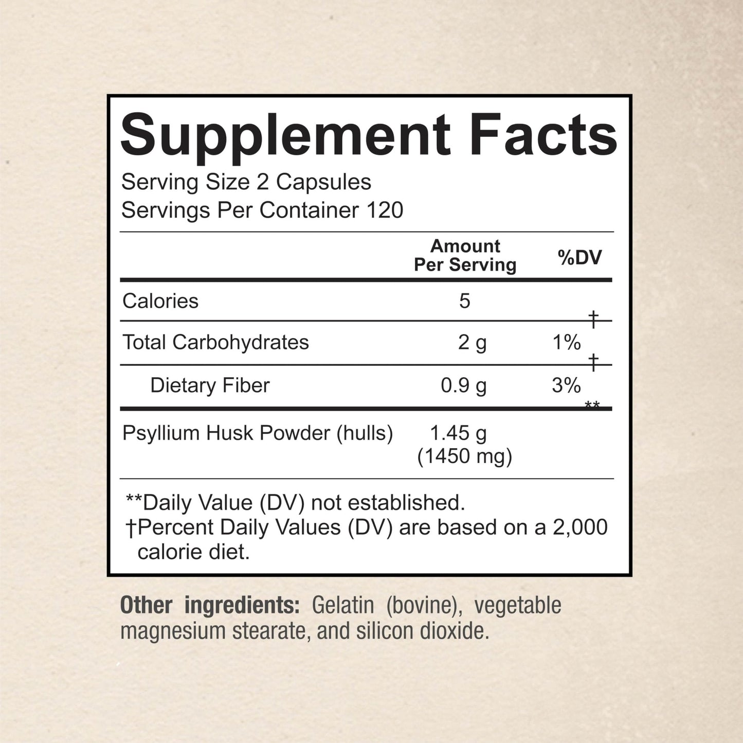 Premium Psyllium Husk Fiber Supplement 1450mg, 240 Capsules - PrimeBioHealth - canada supplements