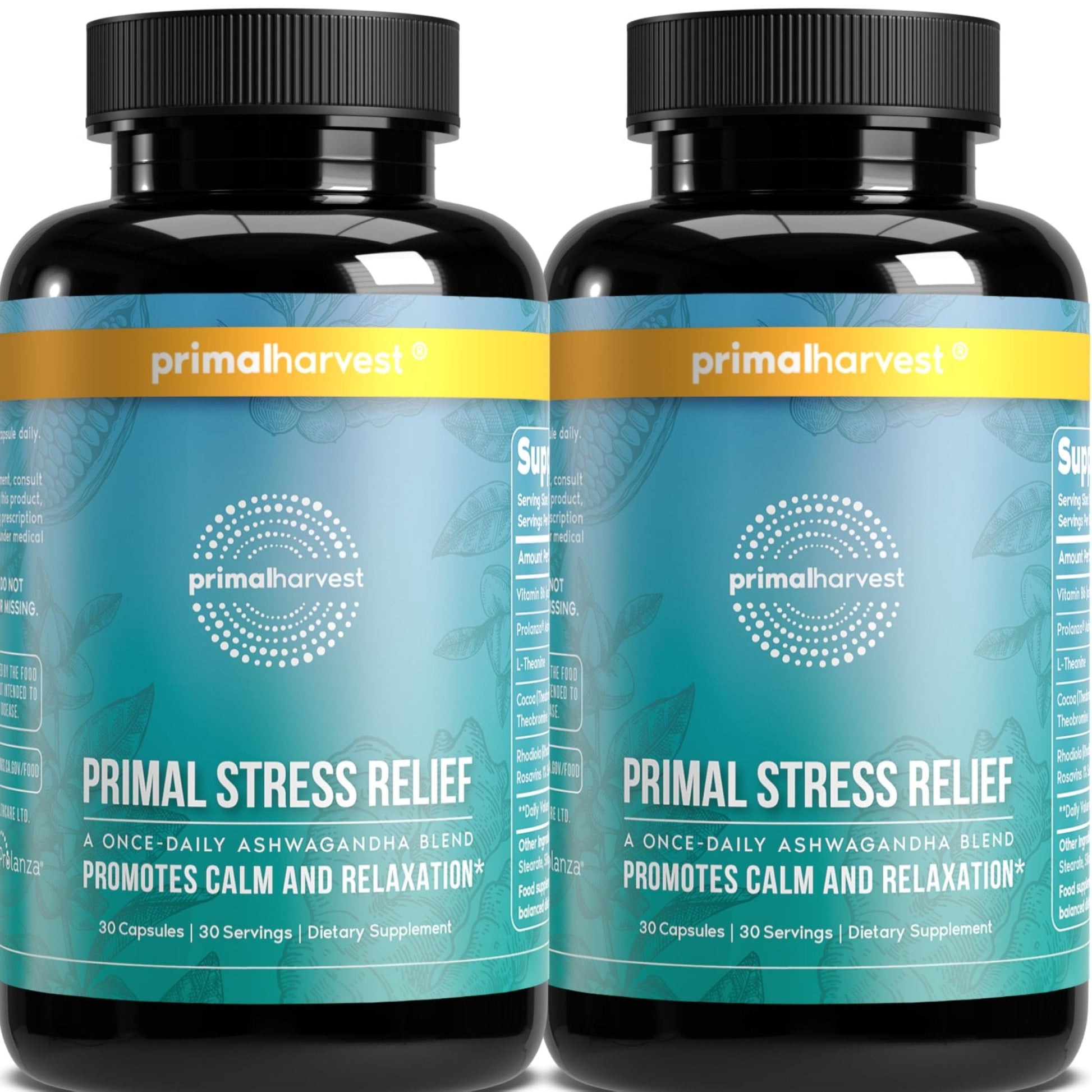 Primal Harvest Stress Relief – Daily Supplement, Gluten, Soy & Dairy Free - PrimeBioHealth - canada supplements