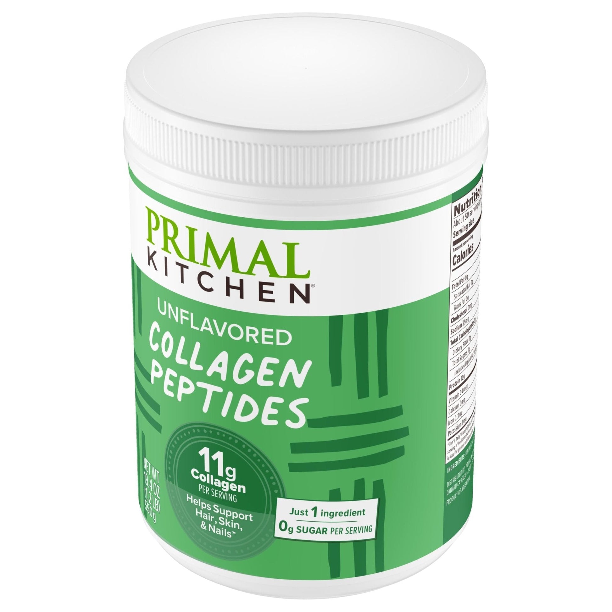Primal Kitchen Collagen Peptides, Unflavored Collagen Powder, 1.2 Pounds - PrimeBioHealth - canada supplements