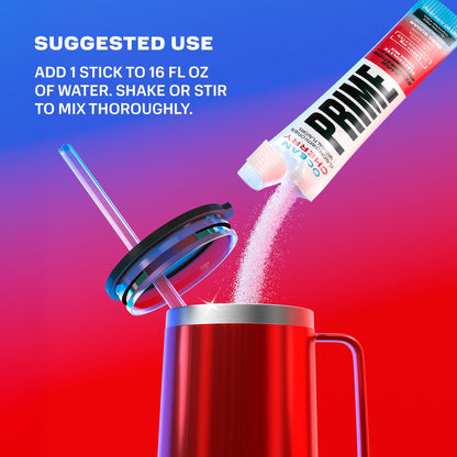 Prime Rapid Rehydration Electrolyte Powder Sticks, Ocean Cherry, Sugar Free Hydration Drink Mix with Sodium, Potassium, Magnesium & B Vitamins - PrimeBioHealth - canada supplements