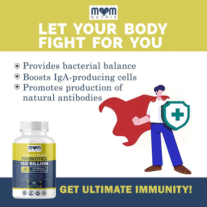 Probiotics 150 Billion CFU - 40 Strain Probiotics for Women, Men and Adults - Shelf Stable Probiotic with Organic Prebiotic - Acidophilus Probiotic - PrimeBioHealth - canada supplements