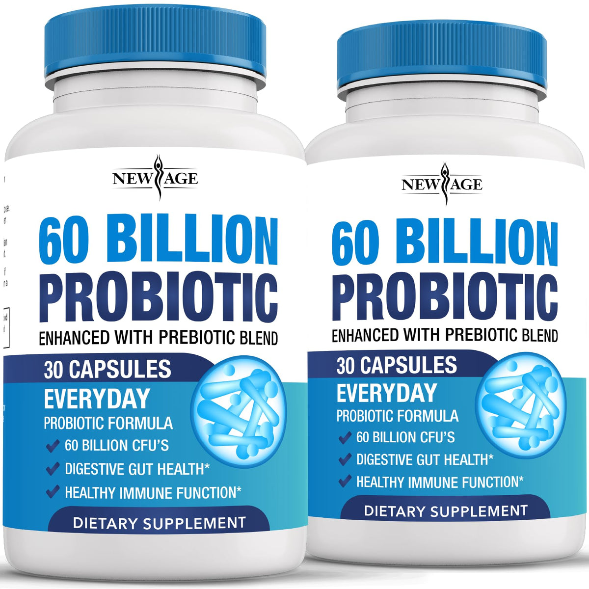 Probiotics 60 Billion CFU with Prebiotic Formula - Probiotics for Women and Men and Adults, 100% Natural Digestive Enzymes, - PrimeBioHealth - canada supplements