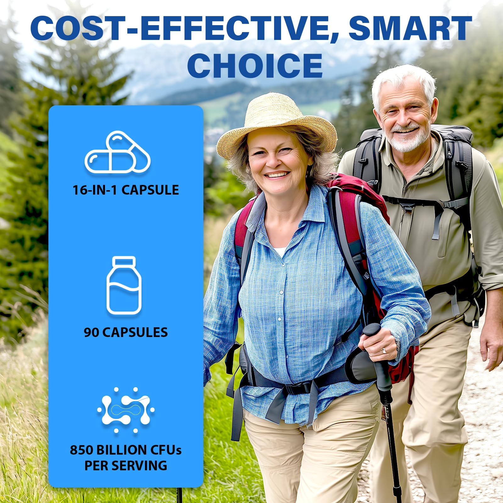 Probiotics for Men, Advanced 50+ Mens Probiotic, Comprehensive Gut & Energy Support with 850 Billion CFU, 1800mg Prebiotics Fiber – Tailored Wellness mens probiotics - PrimeBioHealth - canada supplements