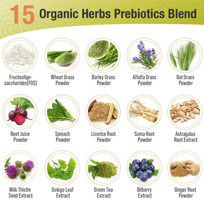 Probiotics for Women & Men - 300 Billion CFU, 24 Strains + 15 Organic Herbs Prebiotics Blend, Daily Probiotic for Digestive Health, Immune, Gut, Bloating - PrimeBioHealth - canada supplements