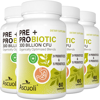 Probiotics for Women & Men - 300 Billion CFU, 24 Strains + 15 Organic Herbs Prebiotics Blend, Daily Probiotic for Digestive Health, Immune, Gut, Bloating - PrimeBioHealth - canada supplements
