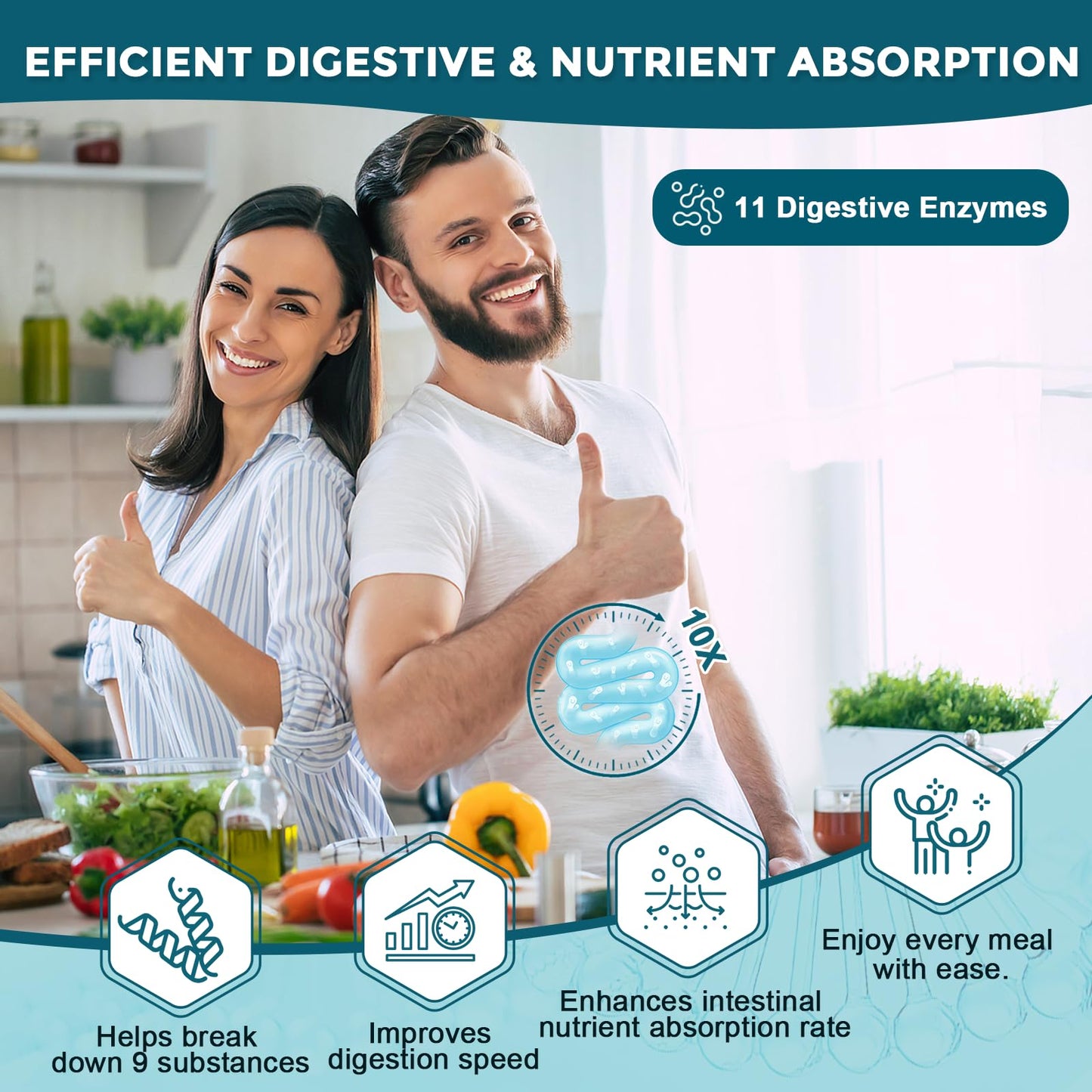 Probiotics for Women-Men Digestive Health with 120 Billion CFUs, Prebiotics and Probiotics for Women-Men, Digestive Enzymes, Nutrient Absorption, Immune Support - PrimeBioHealth - canada supplements