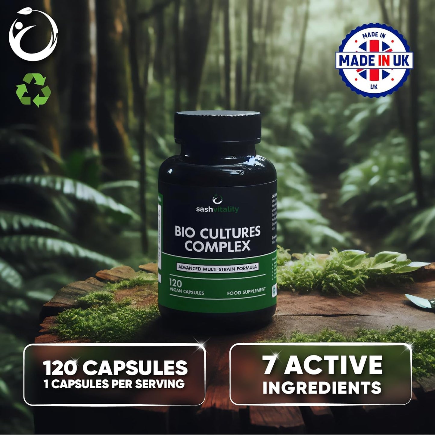 Probiotics & Prebiotics | 435 Billion CFU | Bio Cultures Complex | 120 Vegetarian Capsules for Women & Men - Lactobacillus Acidophilus, Bifidobacterium - PrimeBioHealth - canada supplements