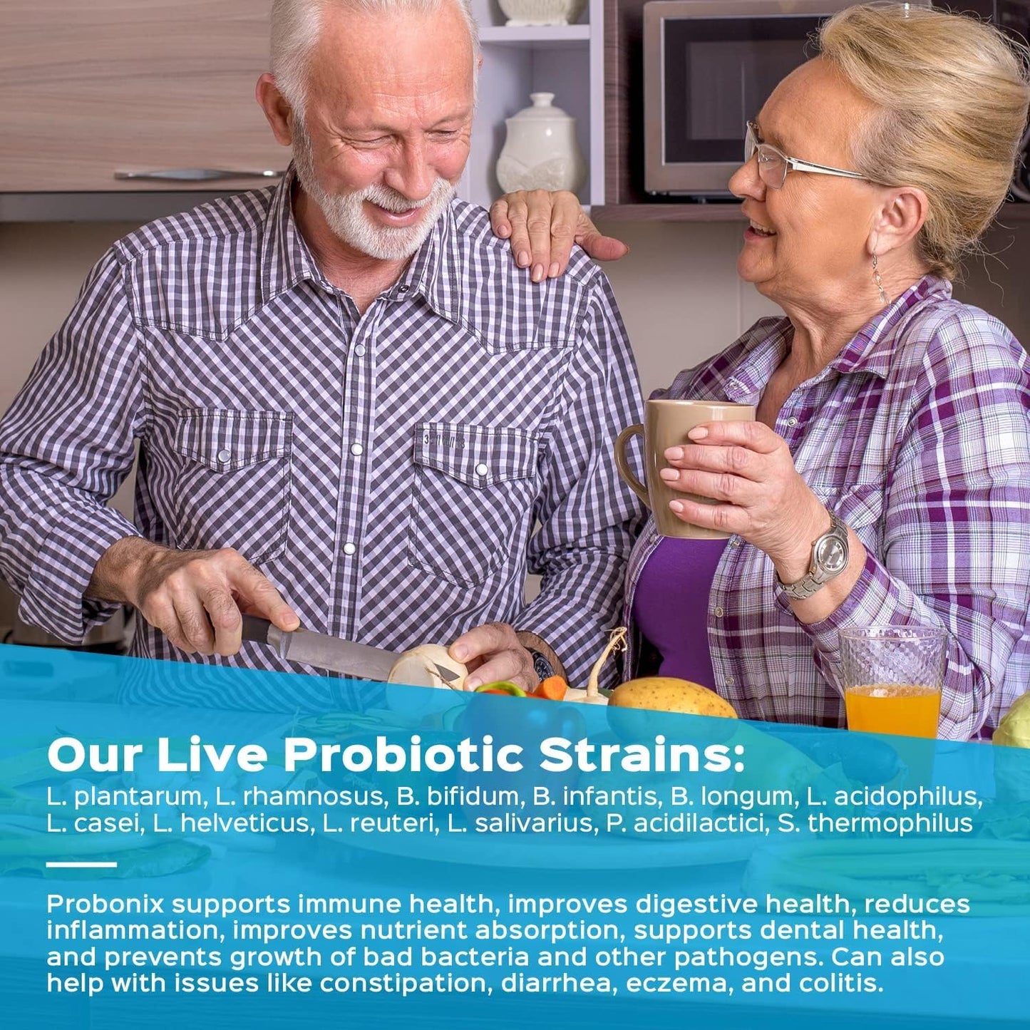 Probonix Humarian Liquid Probiotics for Adults - 12-Strain Probiotic Drops to Fortify Gut Health, Immunity and More - 30-Day Supply - Delicious Grape Flavor - PrimeBioHealth - canada supplements