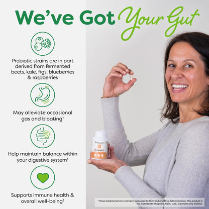 Probulin Total Care Probiotic Supplement, Daily Gut, Digestive, and Immune Health Probiotics Capsules for Men and Women, 20 Billion CFU, Vegan, 90 Count Bottle - PrimeBioHealth - canada supplements