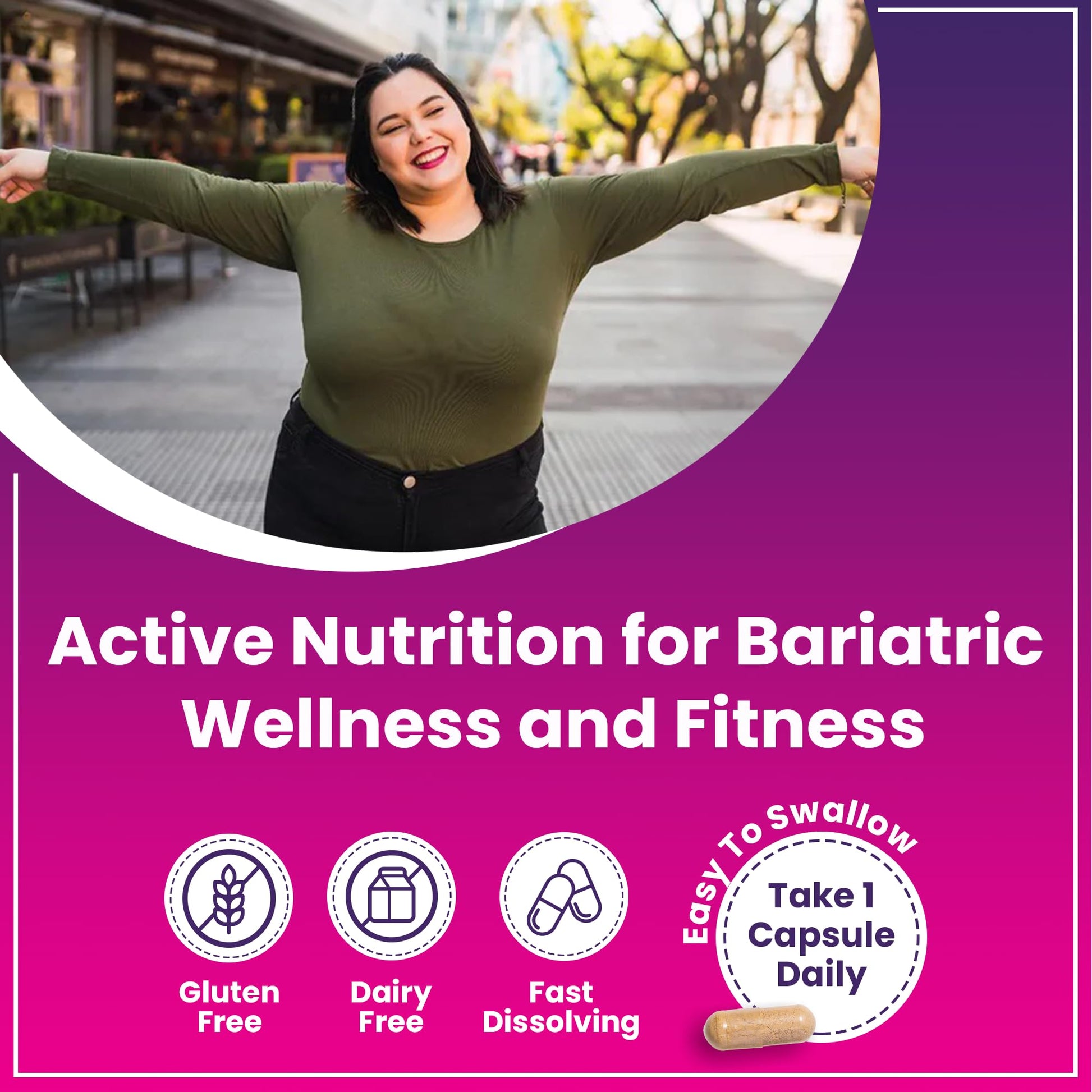 ProCare Health Bariatric Multivitamin 45mg Iron – Once Daily Capsule for Gastric Bypass, Sleeve & Post-Op Support – 90 Easy-to-Swallow Capsules - PrimeBioHealth - canada supplements