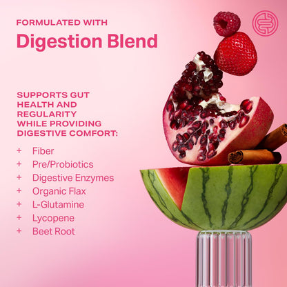 Proper, The Pinks Digestion and Bloat Relief. Drink Mix with Gut Health Probiotics, Prebiotics, Beet Root & Enzymes for Digestive Support. Bloating and Microbiome - PrimeBioHealth - canada supplements