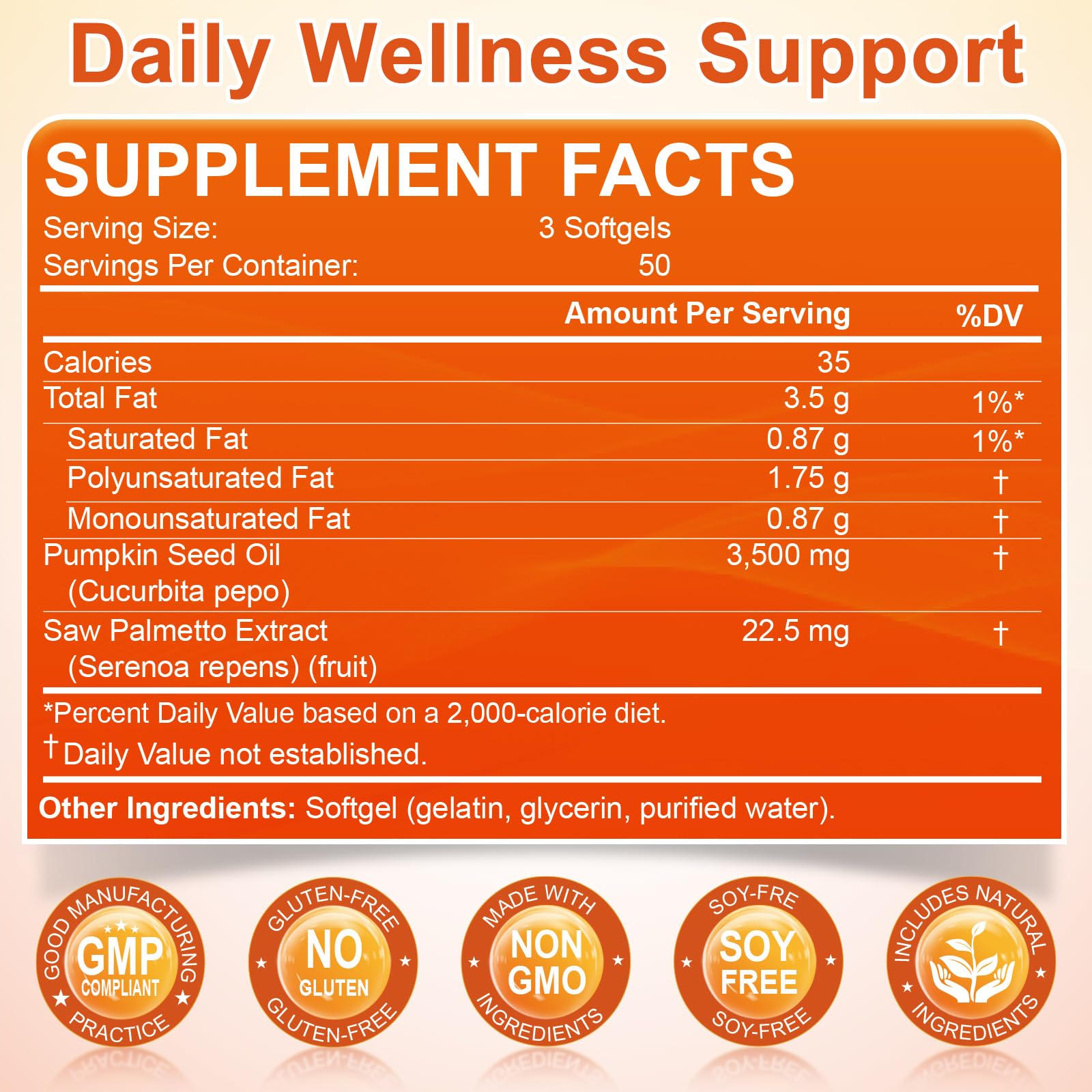 Pumpkin Seed Oil with Saw Palmetto, 3500mg Max Strength per Serving, 150 Softgels, Cold-Pressed with Essential Fatty Acids & Phytosterols, Supports Immune - PrimeBioHealth - canada supplements