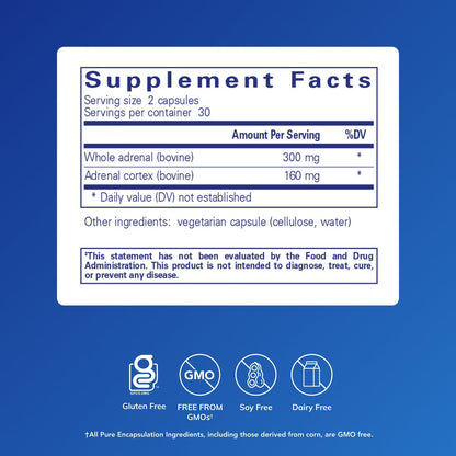 Pure Encapsulations Adrenal Cortex Supplement – Supplement to Support Cortisol Health, Energy Levels, Stress Moderation, and Gland Function - PrimeBioHealth - canada supplements