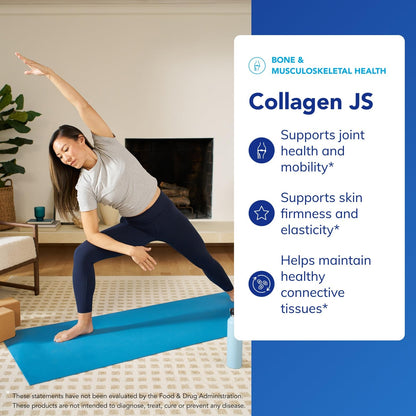 Pure Encapsulations Collagen JS - Skin & Joint Health* - 1,000 mg Hydrolyzed Biocell Collagen - Gluten Free & Non-GMO - 120 Capsules - PrimeBioHealth - canada supplements
