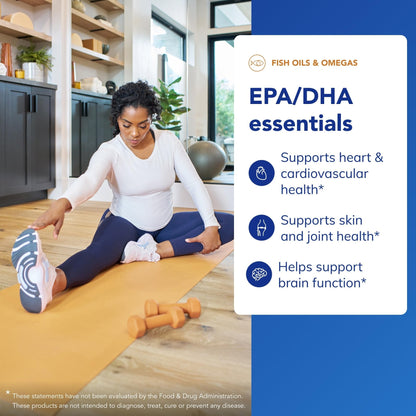 Pure Encapsulations EPA/DHA Essentials - Fish Oil Concentrate Supplement to Support Cardiovascular Health - Premium EPA & DHA Supplement - PrimeBioHealth - canada supplements