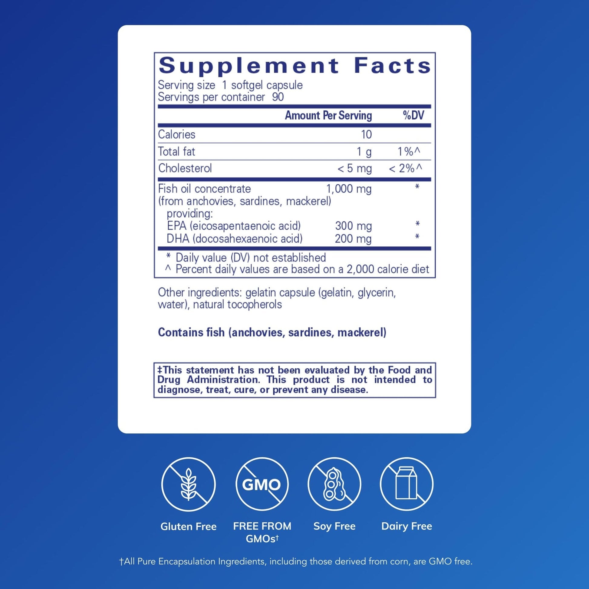 Pure Encapsulations EPA/DHA Essentials - Fish Oil Concentrate Supplement to Support Cardiovascular Health - Premium EPA & DHA Supplement - PrimeBioHealth - canada supplements