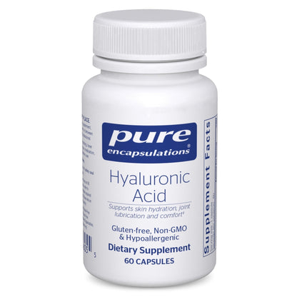 Pure Encapsulations Hyaluronic Acid - for Skin Hydration, Joint Lubrication & Joint Health* - Effective Absorption - Gluten Free - PrimeBioHealth - canada supplements