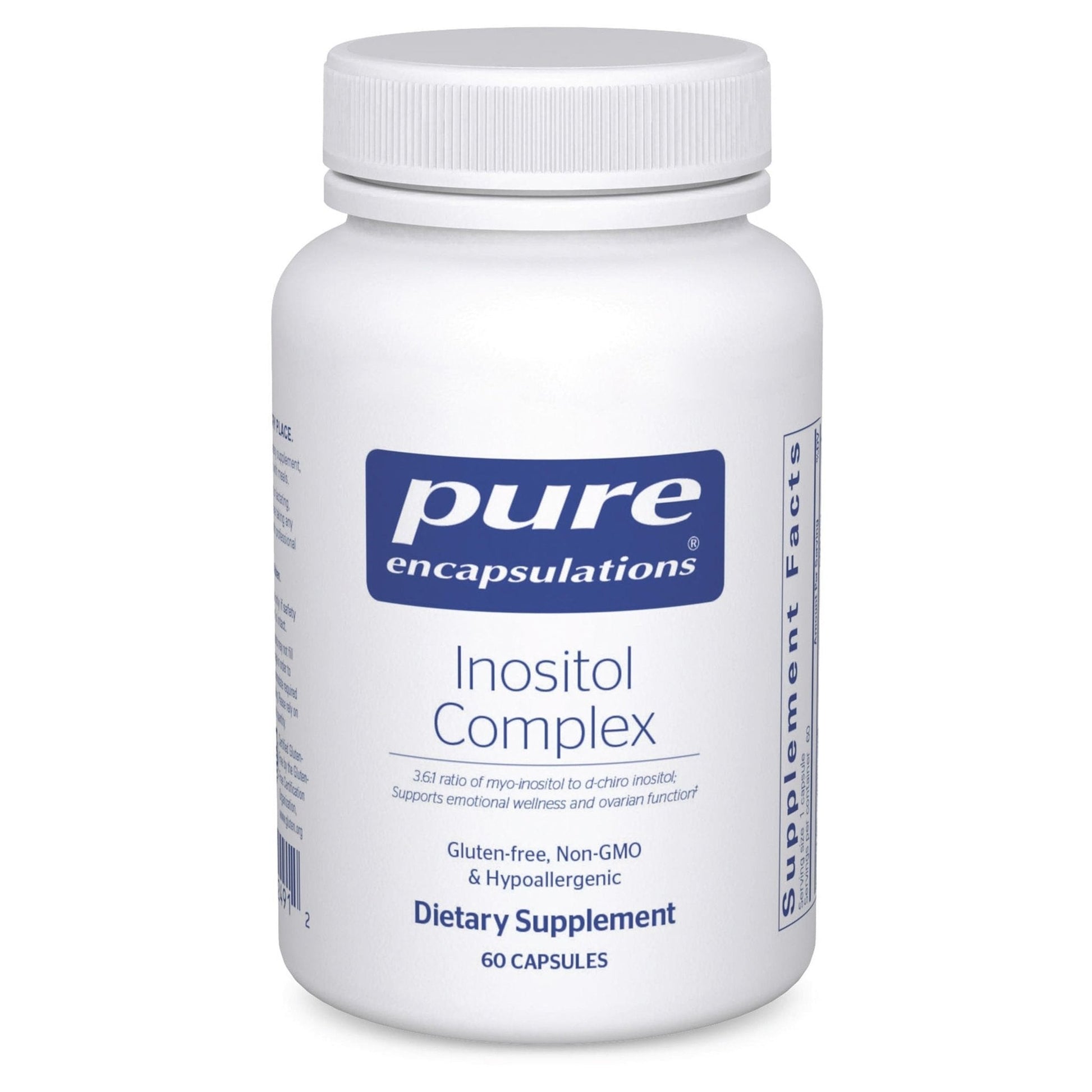 Pure Encapsulations Inositol Complex | Supplement to Support Energy, Healthy Metabolism, and Ovarian Function* | 60 Capsules - PrimeBioHealth - canada supplements