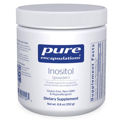 Pure Encapsulations Inositol (Powder) - Supplement to Support Energy, Nervous System & Ovarian Function* - with Myo-Inositol - 8.8 Ounces - PrimeBioHealth - canada supplements
