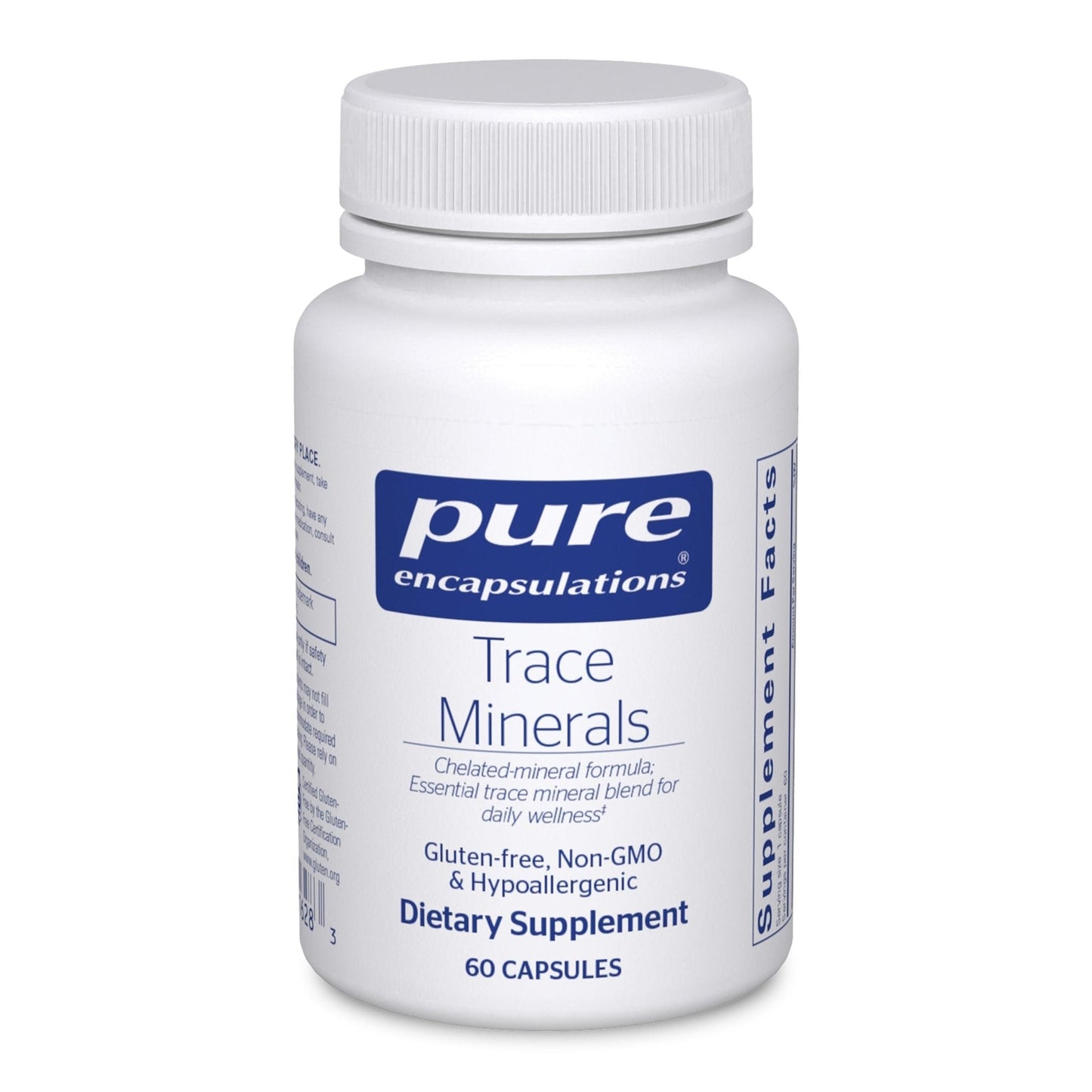 Pure Encapsulations Trace Minerals - Multimineral Supplement - Mineral Supplement - Supports Metabolism & Cellular Function* - Gluten Free & Vegan - 60 Capsules - PrimeBioHealth - canada supplements