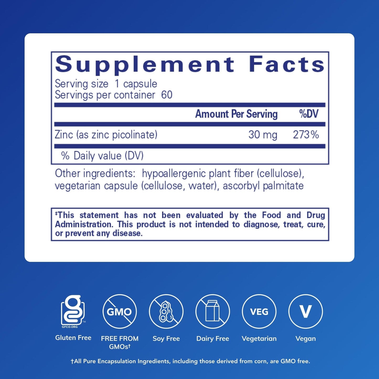Pure Encapsulations Zinc 30 mg - Supplement for Immune System Support, Growth and Development, and Wound Healing - PrimeBioHealth - canada supplements