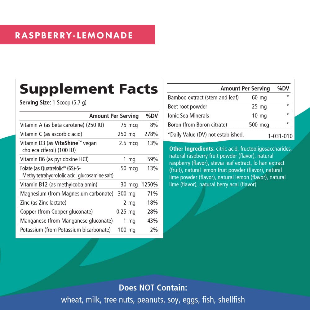 Pure Essence Labs Ionic Fizz Magnesium Plus, Anti-Stress Supplement Drink Powder, Gluten Free and Non-GMO Magnesium Powder, Raspberry Lemonade Flavor, 12.06 oz - PrimeBioHealth - canada supplements