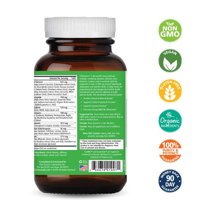 PURE ESSENCE LABS LifeEssence Multivitamin for Women and Men - Natural Herbal Supplement - Vitamin D, Vitamin D3, Vitamin B12, Biotin with Whole Foods (240 Tablets) - PrimeBioHealth - canada supplements