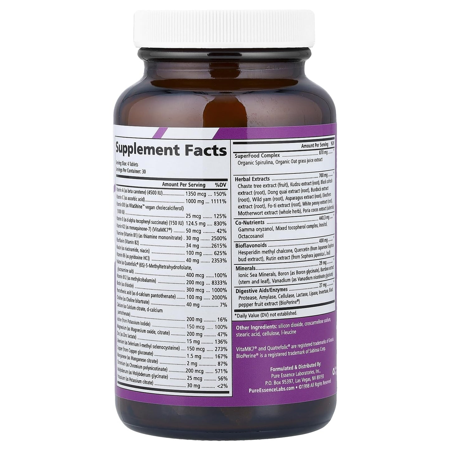 Pure Essence Labs ProFema - Multivitamin for Women - Natural Menopause Relief Supplement - Promotes Hormone Balance, Reduces Hot Flashes, Mood Swings, Night Sweats (60 Capsules) - PrimeBioHealth - canada supplements