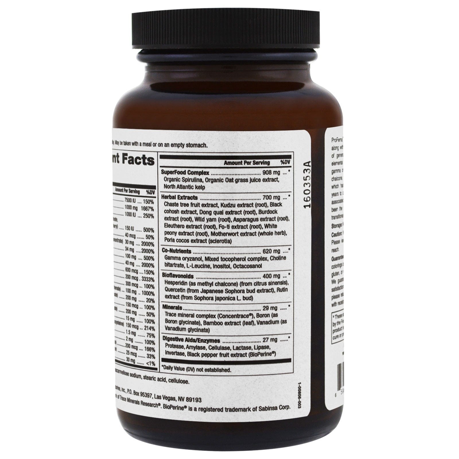 Pure Essence Labs ProFema - Multivitamin for Women - Natural Menopause Relief Supplement - Promotes Hormone Balance, Reduces Hot Flashes, Mood Swings, Night Sweats (60 Capsules) - PrimeBioHealth - canada supplements