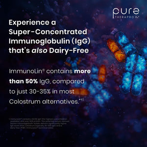 Pure Therapro Rx Elite IgG Immunoglobulin Supplement, 120 Caps - Gut Health & Immune Support, 1100 mg IgG, IGA & IgM, Sunflower Lecithin | Dairy & Gluten Free Colostrum Supplement Alternative - PrimeBioHealth - canada supplements