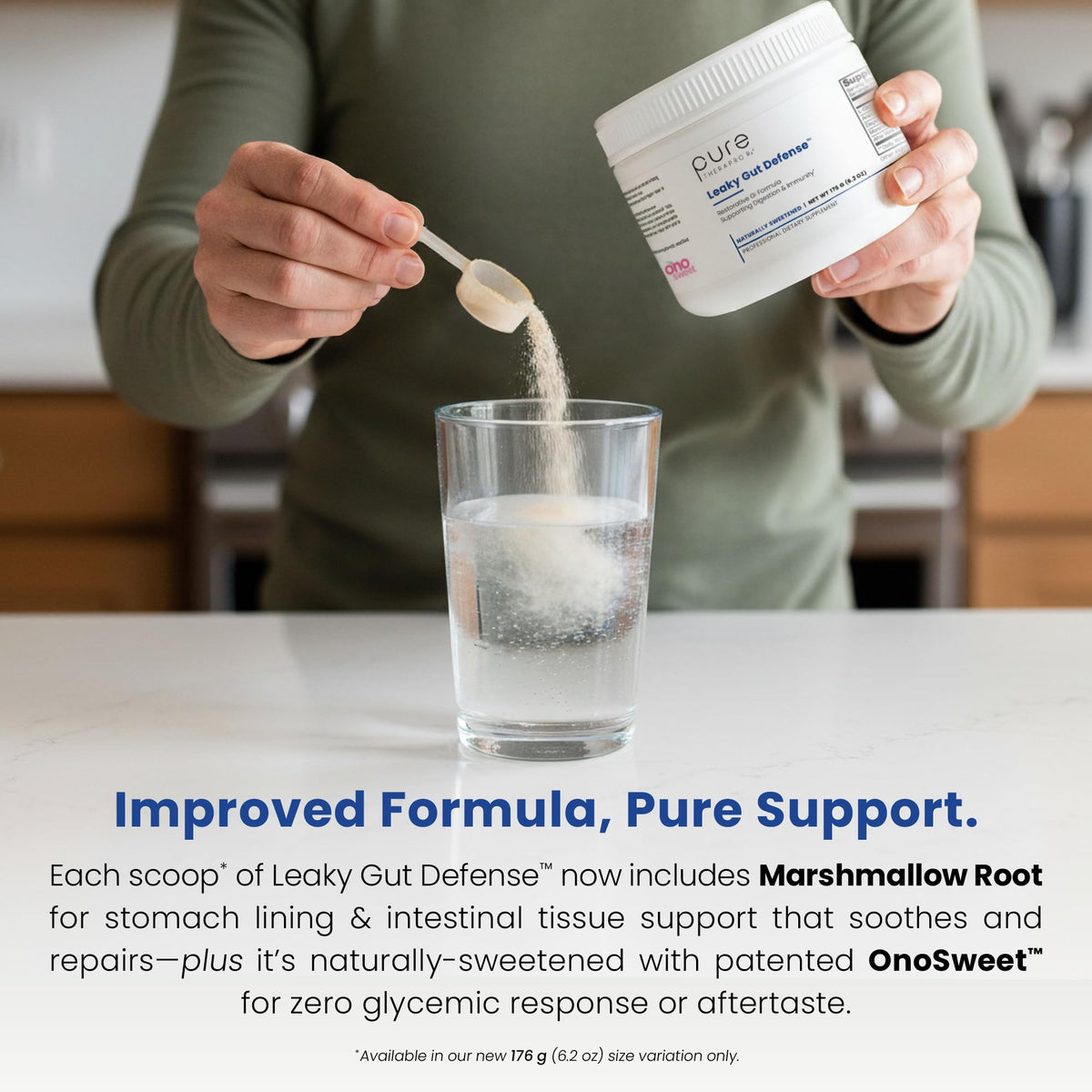 Pure Therapro Rx Leaky Gut Defense - Gut Health Supplement with L-Glutamine, Licorice Root Extract, Marshmallow Root, Aloe Leaf, Larch Arabinogalactan - Made in USA - 30 Servings Powder - PrimeBioHealth - canada supplements