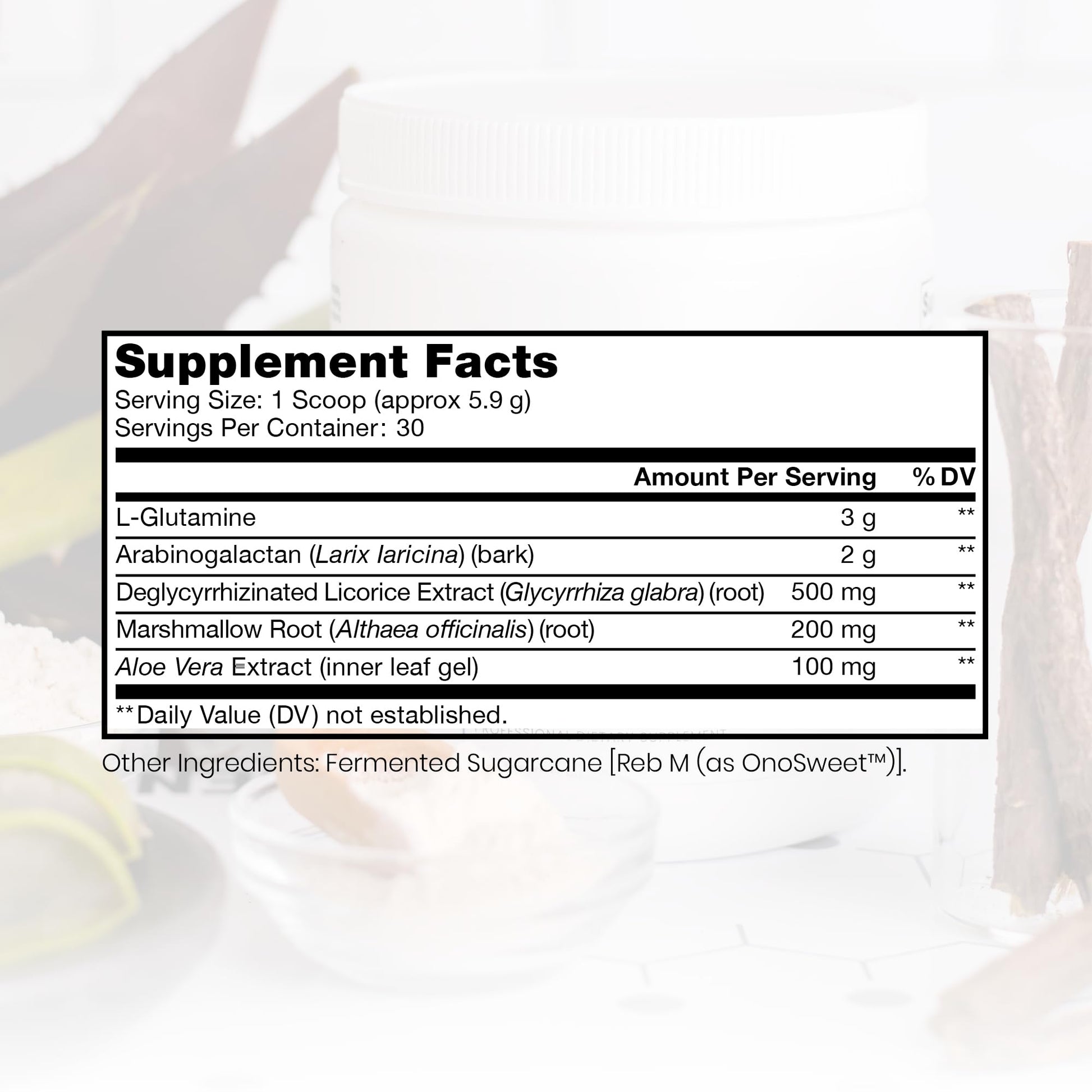 Pure Therapro Rx Leaky Gut Defense - Gut Health Supplement with L-Glutamine, Licorice Root Extract, Marshmallow Root, Aloe Leaf, Larch Arabinogalactan - Made in USA - 30 Servings Powder - PrimeBioHealth - canada supplements