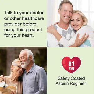 Puregen Labs Aspirin 81 mg Low Dose (NSAID) – 300 Enteric Coated Tablets