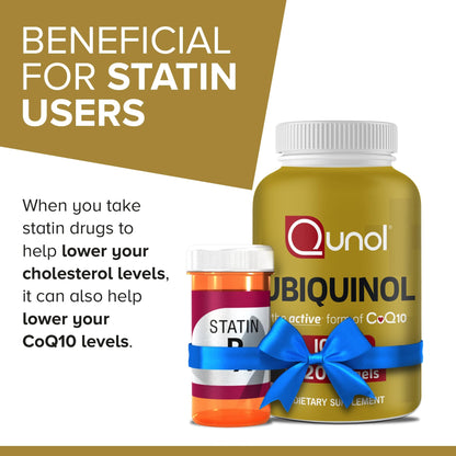 Qunol 100mg Ubiquinol, Powerful Antioxidant for Heart & Vascular Health, Essential for Energy Production - PrimeBioHealth - canada supplements