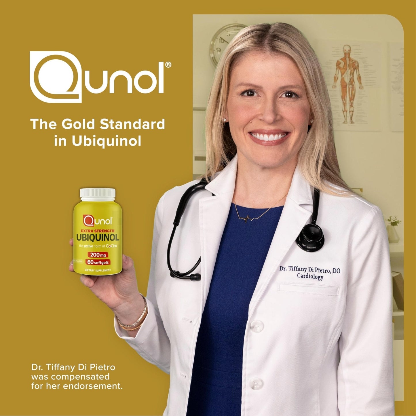 Qunol 200mg Ubiquinol, Powerful Antioxidant for Heart and Vascular Health, Essential for energy production, Natural Supplement Active Form of CoQ10, 60 Count - PrimeBioHealth - canada supplements