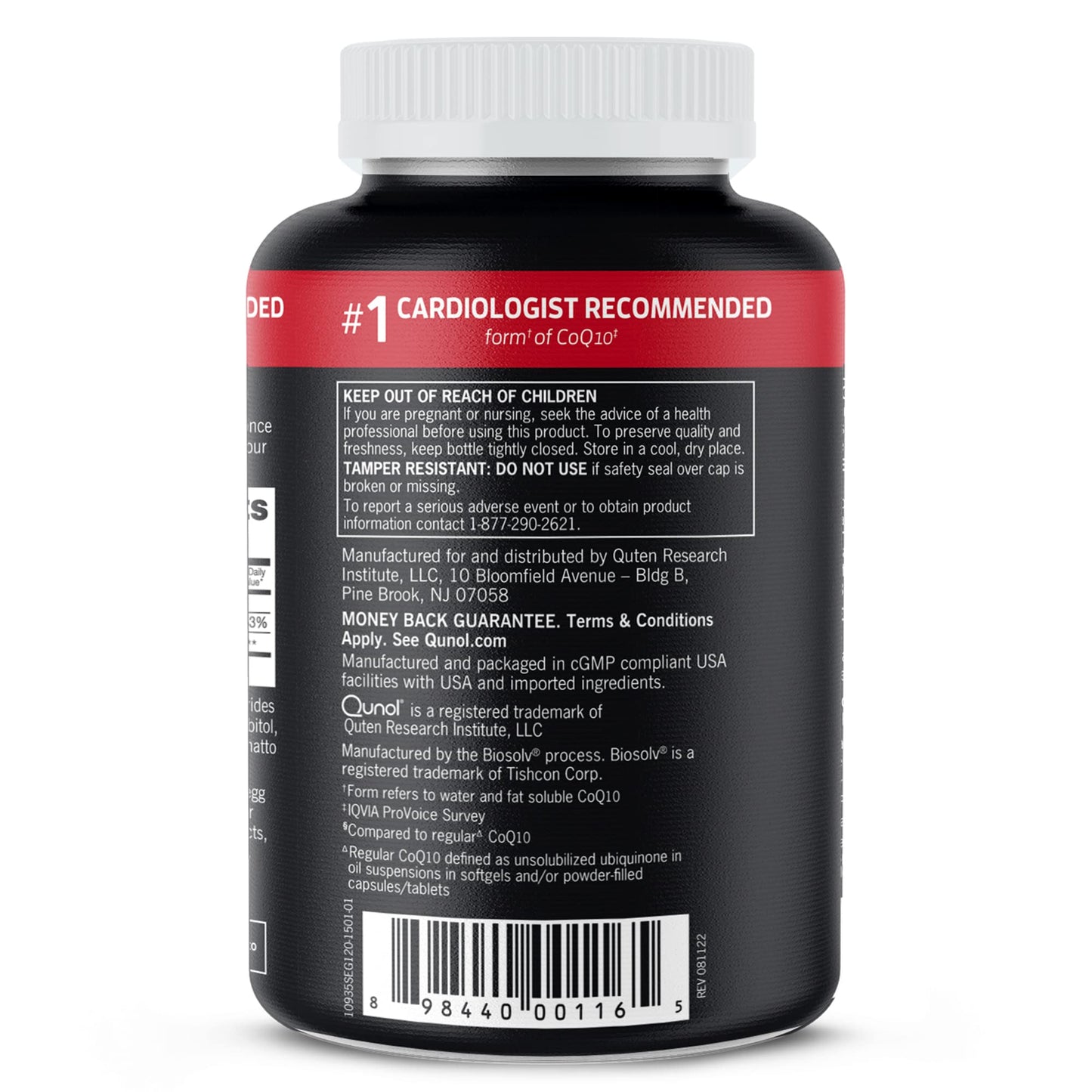 Qunol Ultra CoQ10 100mg, 3x Better Absorption, Patented Water and Fat Soluble Natural Supplement Form of Coenzyme Q10 - PrimeBioHealth - canada supplements