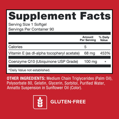 Qunol Ultra CoQ10 100mg Softgels- 3x Better Absorption, Antioxidant for Heart Health & Energy Production, Coenzyme Q10 Vitamins - PrimeBioHealth - canada supplements