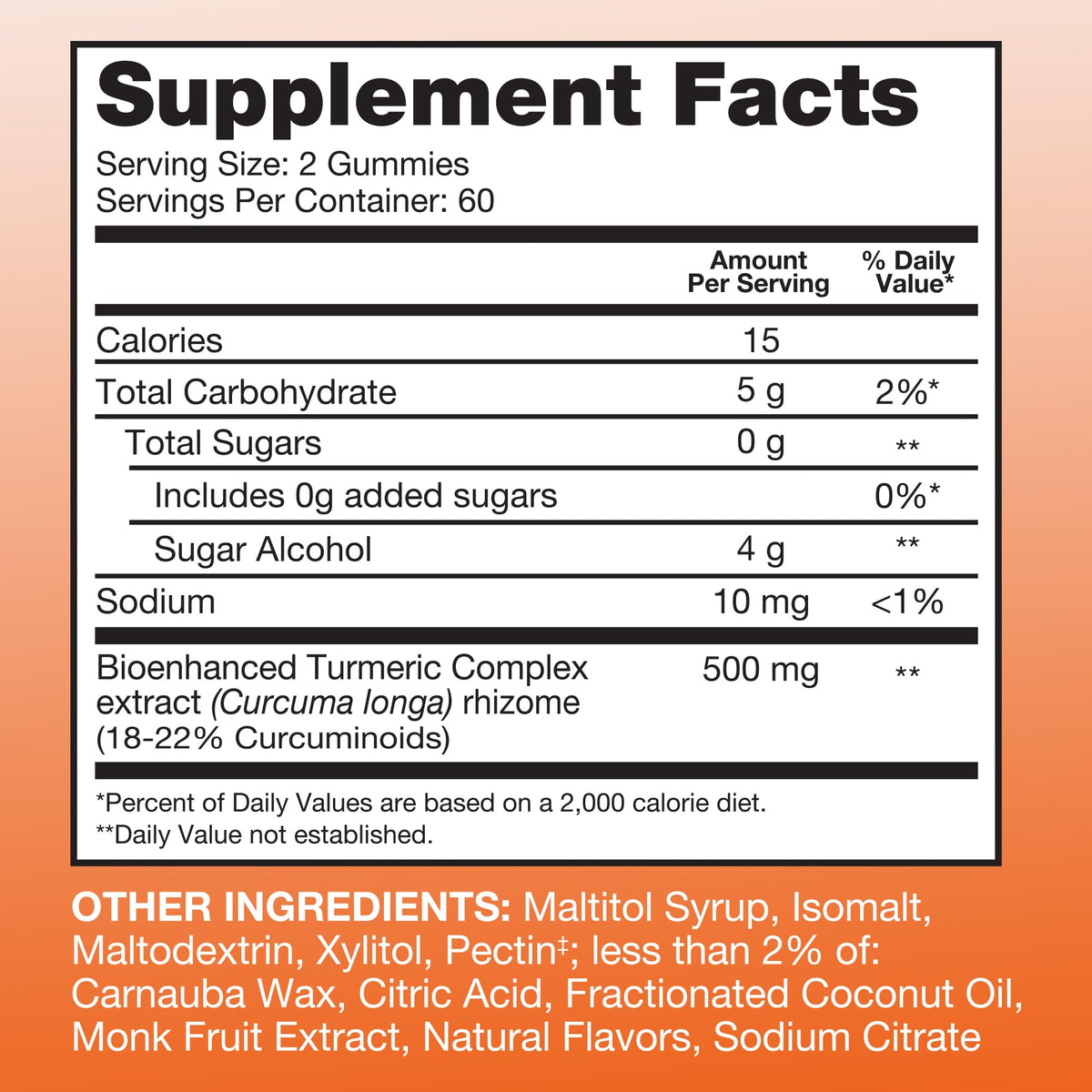 Qunol Zero Sugar Turmeric Gummies, Gummy with 500mg Turmeric Curcumin, Joint Support Supplement, Ultra High Absorption Tumeric Curcumin, - PrimeBioHealth - canada supplements