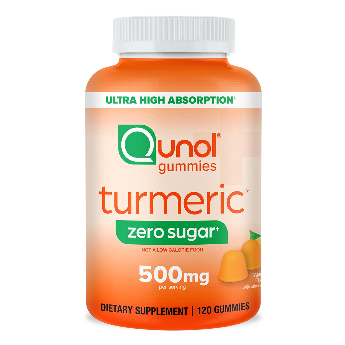 Qunol Zero Sugar Turmeric Gummies, Gummy with 500mg Turmeric Curcumin, Joint Support Supplement, Ultra High Absorption Tumeric Curcumin, - PrimeBioHealth - canada supplements