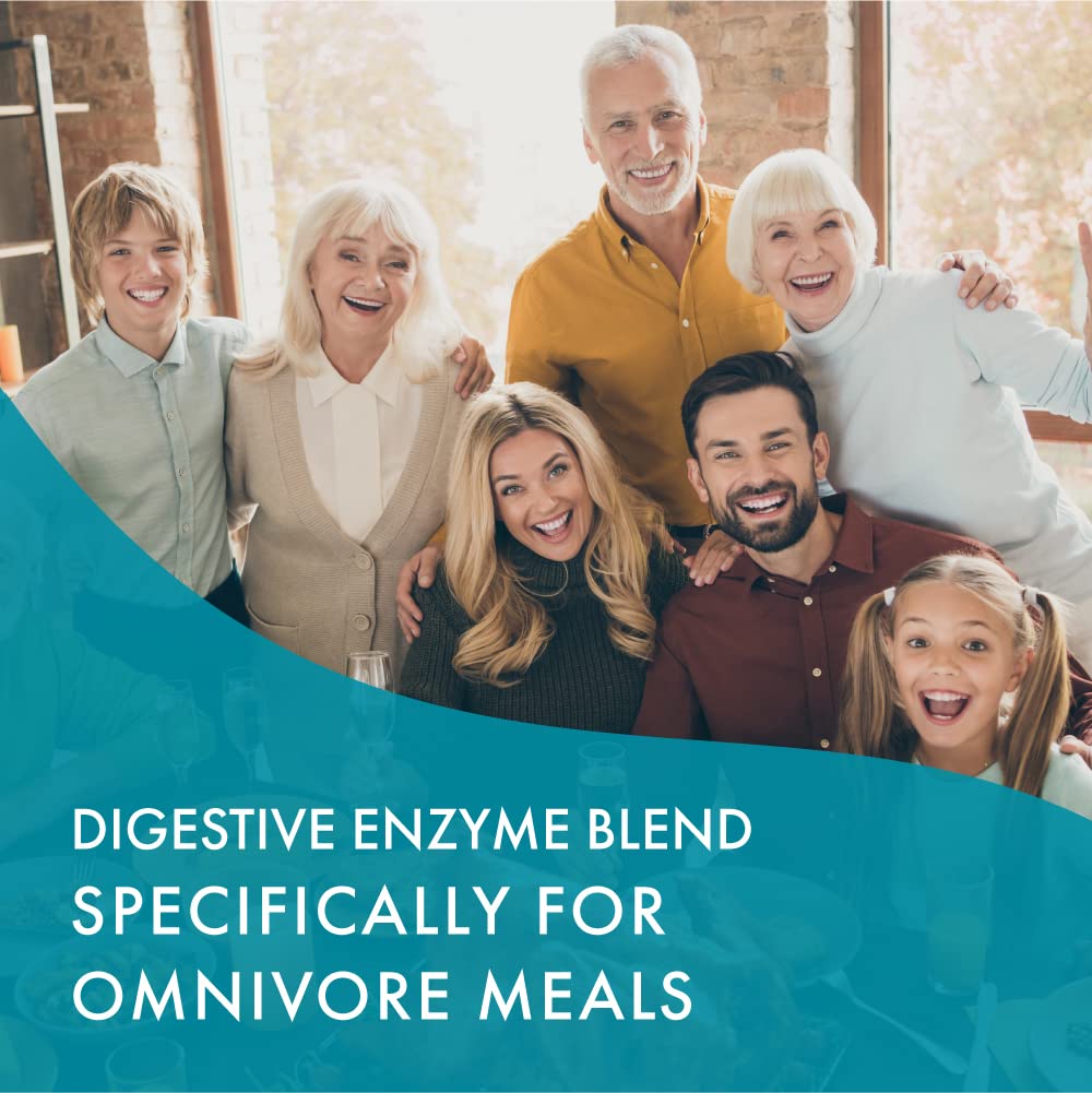 Real-Zymes™ OMNIVORE Digestive Enzymes Supplement with Probiotics for Better Digestion - Natural Support for Relief of Bloating, Gas, Belching, Diarrhea, Constipation, IBS, etc. - 30 Caps - PrimeBioHealth - canada supplements