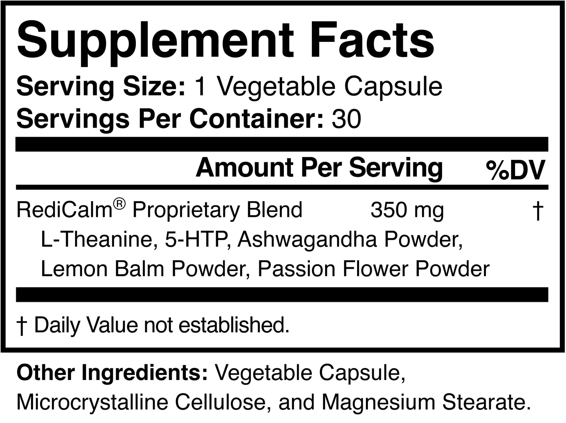RediCalm - Natural Stress Relief Supplement - Non-GMO, Vegan, Gluten-Free - PrimeBioHealth - canada supplements