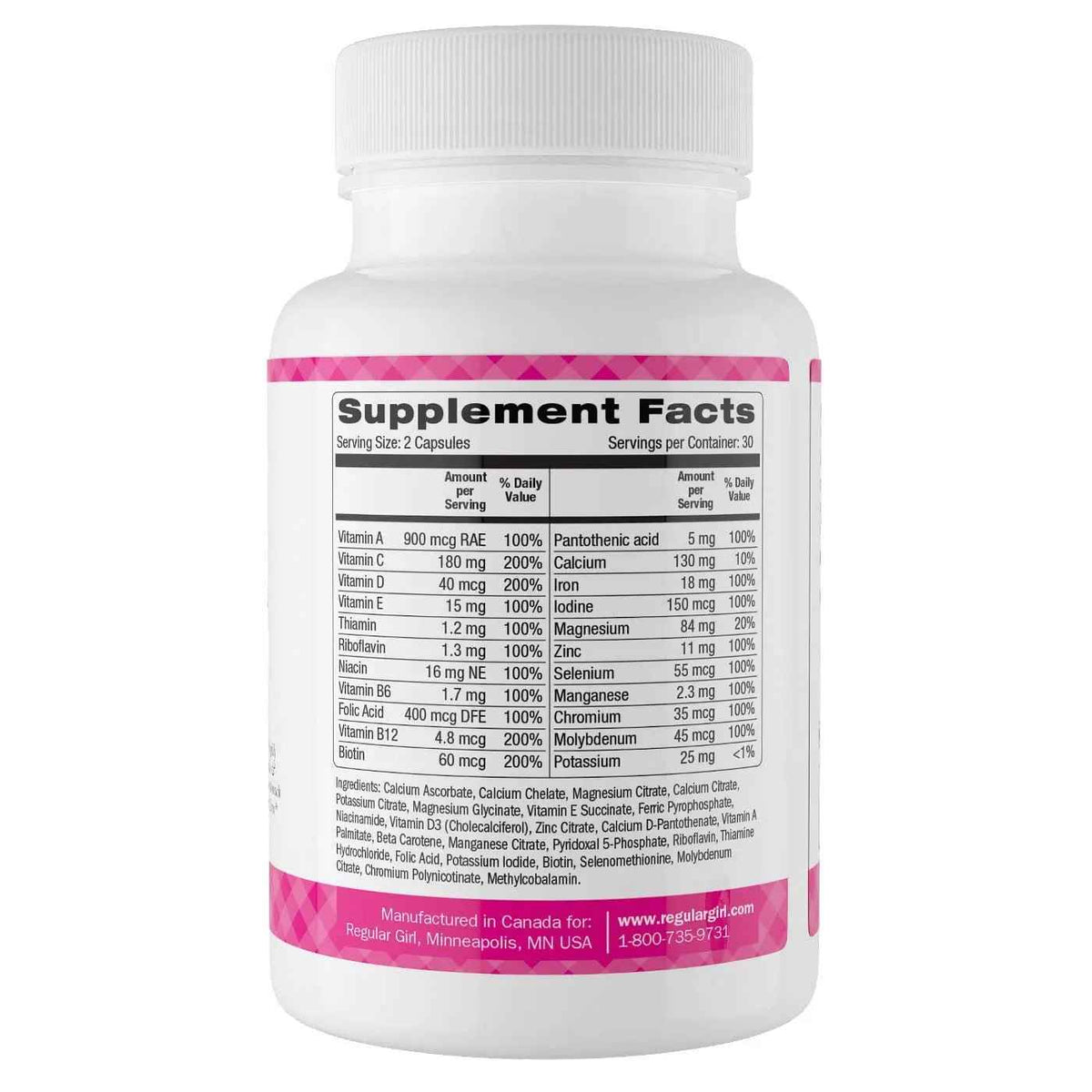 Regular Girl, Women's Multivitamin, 60 Capsules